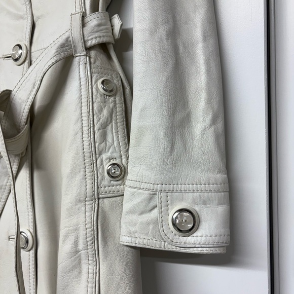 Dolce & Gabbana White Leather Coat SC0002/TELBO SZ 38 - Picture 3 of 16